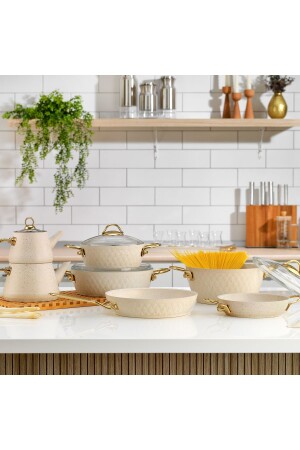 New Range Yanmaz Yapışmaz Çeyiz Seti-11 Parça-beyaz 1S6001-29002-BYZ01 - Schafer