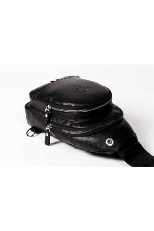 Newish Polo Deri Unisex Çapraz Askılı Çanta Göğüs Çanta Kulaklık Çıkışlı Omuz Çanta Günlük Tek Kol YENİ-1064 - 6