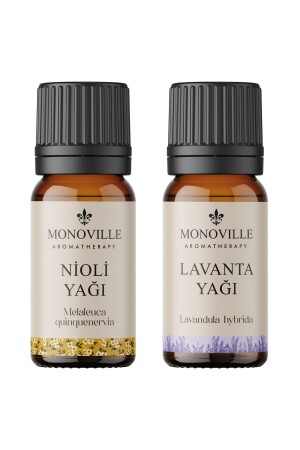Nioli Yağı 10 Ml- Lavanta Yağı 10 ml 2'li Set %100 Saf Ve Doğal ( Niaouli And Lavender Oil ) 2x10 ml - Monoville