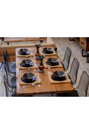 Ntconcept Doğal Ahşap Yemek Masası(85cm-140cm-h76cm)-Sadece Masa nt111concept1a - 2