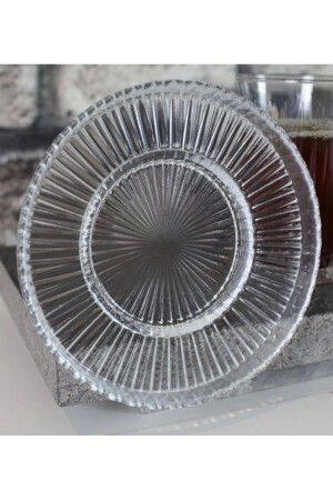 Nur Riva 6-teiliger Teeteller ohne Tassen, kompatibel mit Elysia-Teetassen - Paşabahçe