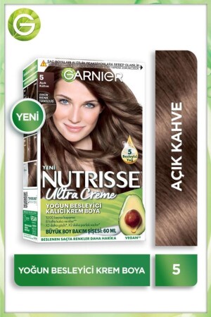 Nutrisse Yoğun Besleyici Kalıcı Krem Saç Boyası 5 Açık Kahve NTRSSE - 1