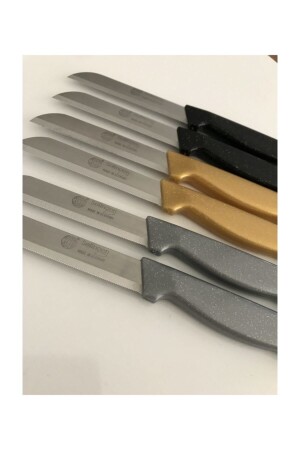 Obst- und Gemüsemesser mit Wellenschliff, silbrig - Solingen