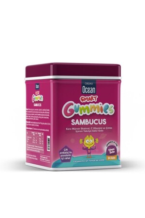 Ocean Smart Gummies Sambucus Takviye Edici Gıda 64 Adet 8697595872680 - 1