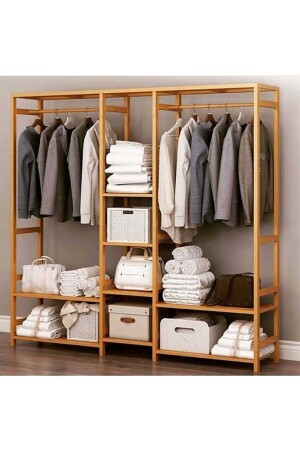 Offener Kleiderschrank aus Holz01 brk001 - BRK Design