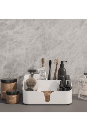 Olivia Çok Amaçlı Banyo Düzenleyici Organizer Beyaz ÇOlivia Beyaz - Higienox