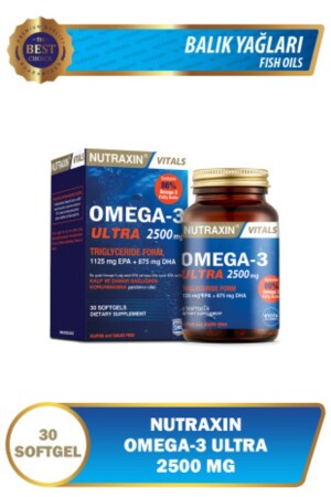 Omega 3 Ultra 2500 Mg 30 Yumuşak Kapsül - EPA DHA GOED NUT2821 - 1