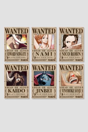 One Piece Wanted 15'li Anime Poster Seti Kalın Parlak Kuşe Kağıdı RSAPS009 - 2