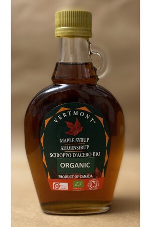 Organik Akçağaç Şurubu (330 Gr) Organic Maple Syrup (250 Ml) Vertmont Organic Maple Syrup 330 gr - 1