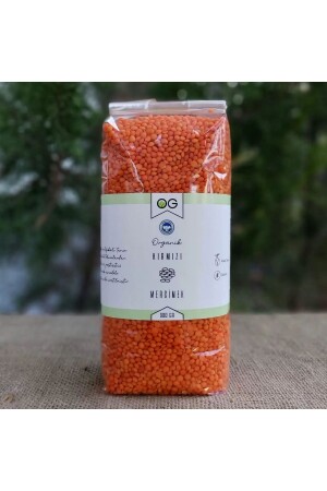 Organik Kırmızı Mercimek 900 Gr - Og Natural