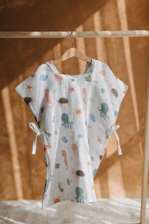 Organik Müslin Panço Deniz Canlıları MYB0037 - Meymen Baby