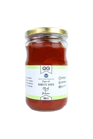 Organik Tuzsuz Karışık Domates-biber Salçası 650 gr - Og Natural