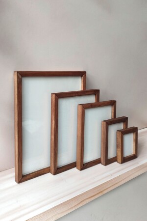 Orijinal- Kanallı- Değiştirilebilir Ahşap Çerçeve- Tek Parça Boş Çerçeve (Önü korumalı- Postersiz) - Wooden Factory