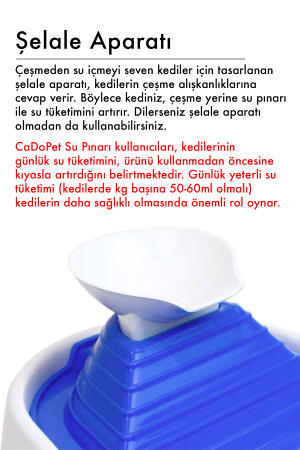Otomatik Kedi Su Pınarı Kedi Su Çeşmesi 2 Litre Filtreli 8698764341624 - 3