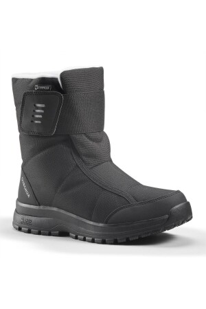 Outdoor-Schneestiefel mit Klettverschluss für Damen – wasserdicht – Schwarz – Sh100 - Decathlon
