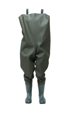 Overall mit Bruststiefeln 44 – Fischer – Jäger – Bauer – Bewässerung – wasserdicht – schmutzabweisend – PVC - Arisan