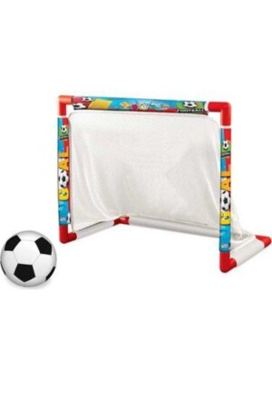Oyuncak Minyatür Futbol Kalesi + 4 Adet Futbol Topu Erkek Çocuk Oyuncak - 2