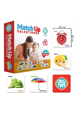 Özlem Toys Match Up Eşleştirme Kartları 140 Parça 4 Kategori Beceri Zeka Gelişimi gry00018 - 3