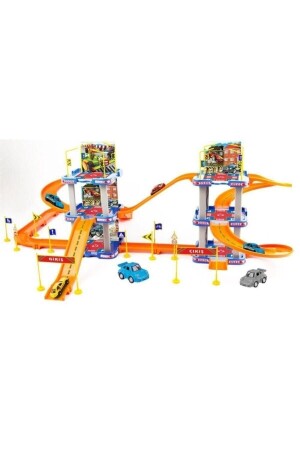 Parking Garage Play Set 6 Katlı Oyuncak Otopark Süper Garaj Seti 2 Araç Dahil Aksesuarlı 2in1 Model ERD01P - Erdem Oyuncak