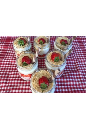 Paşabahçe 6'lı Magnolya Bardağı Kavanozu Magnolia Puding Renkli Kapaklı Tatlı Cup Kase Seti - Lizya