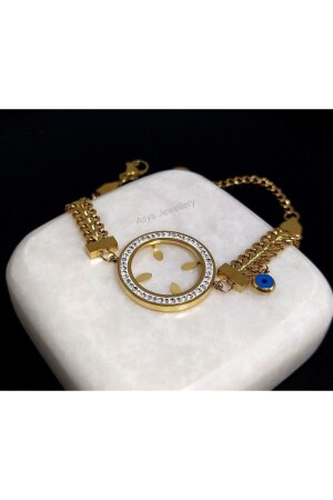 Paslanmaz Çelik Birebir Kuyumcu Model Içi Boş Çeyrek Uyumlu Bileklik Çeyreklik Çelik Bileklik - Asya Jewellery