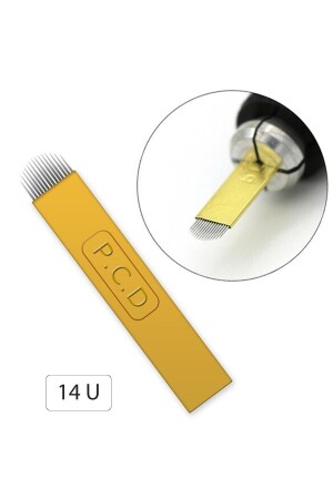 P.c.d 10 Adet 14u Microblading Kalıcı Makyaj Iğnesi - Decemars