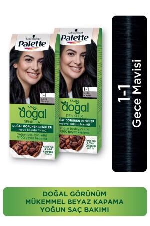 Permanente Naturfarben 1-1 Mitternachtsblau - Palette