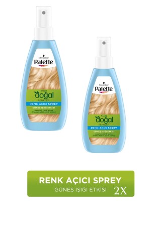 Permanentes Aufhellungsspray mit natürlichen Farben - Palette