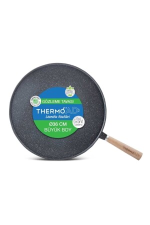 Pfannkuchenpfanne aus Aluminiumguss, Granit, 36 cm – Tad36gzlmaac - Thermoad