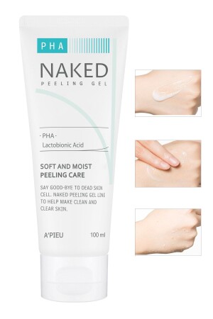 Pha İçeren Hassas Ciltler İçin Peeling Jel 100ml APIEU Naked Peeling Gel (PHA) 8806185782616 - Missha