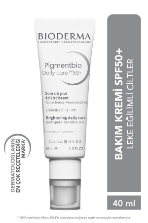 Pigmentbio Daily Care Spf50 Anti-Blemish Brightening Sunscreen Vitamin E und C Cream 40 ml - Bioderma