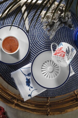 Pilea 4-teiliges Kaffeeservice für 2 Personen 12216 PLAR04KT42012216 - Kütahya Porselen