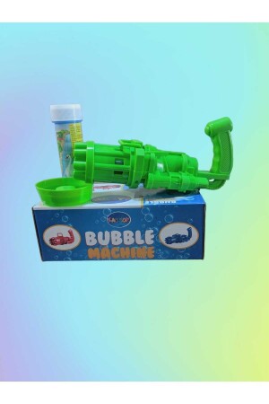 Pilli Köpüklü Oyuncak Baloncuk Köpük Makinesi Tabancası Bubble Machine + 50 ml Baloncuk Likiti 2483 - 2