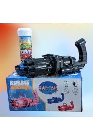 Pilli Köpüklü Oyuncak Baloncuk Köpük Makinesi Tabancası Bubble Machine 50 ml Baloncuk Likiti 2483 - 2