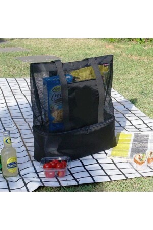 Plaj Çantası Sıcak Soğuk Korumalı Termoslu Çanta plaj çantası - 3