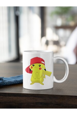 Pokemon Pikachu Pikaçu Pikacu Kupa Kahve Çay Kupası Sevgililer Arkadaş Doğum Günü Hediye Porselen KIO-K-D119 - 1