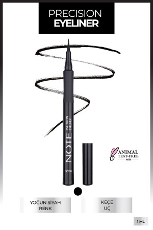 Precision Pen Liquid Eyeliner mit Filzspitze - Note Cosmetics