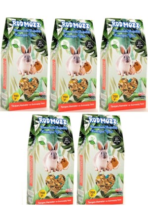 Premium Vitaminli Kemirgen Hamster Guineapig Tavşan Yemi 700gr 5 Adet rmz-01 - 1