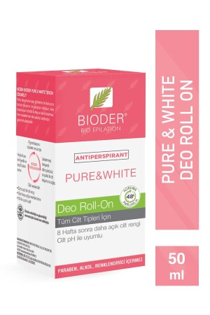 Pure & White Roll - On 50 ml Antiperspirant Terleme Önleyici - Kol Altı Beyazlatıcı Mucizevi Etki - Bioder