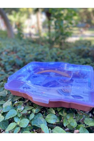 Pyrex Aufbewahrungsbehälter für Gebäck, rechteckig, quadratisch, rund, Kuchen- und Kuchenaufbewahrungsbehälter, Präsentationstablett İLKBORCAMSKLM01 - Bursev