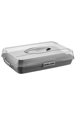 Pyrex-Trage- und Aufbewahrungsbehälter für Kuchen, Kuchen, Gebäck – Dose mit verschließbarem Deckel. 785 - Poomy