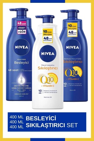 Q10 400 ml Q10 Vücut Sütü 400 ml Vücut Sütü Besleyici 400 ml - Nivea