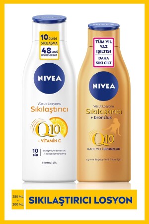 Q10 Sıkılaştırıcı Vücut Losyonu 250 ml X Q10 Sıkılaştırıcı Bronzluk - Nivea