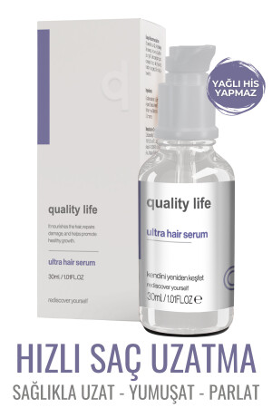 Ql Hızlı Saç Uzatma Serumu ( Ultra Hair Serum ) Hızlı Saç Uzatan Yardımcı Yağlar Serisi QLSU - 1