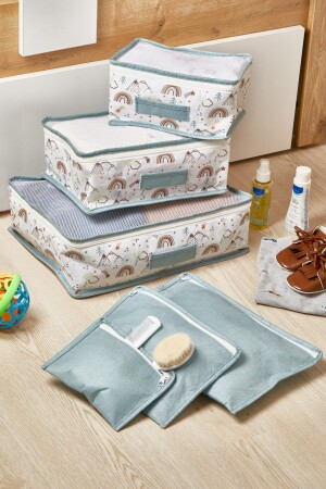 Rainbow Serisi 6'lı Valiz Düzenleyici Set - Serstil