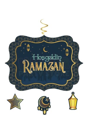 Ramadan-Ornament-Set, 25-teilig, Welcome Ya City Ramadan, alle Altersgruppen - 8