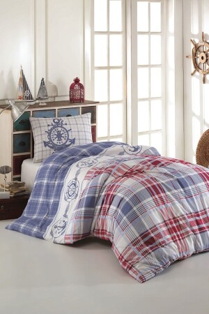 Ranforce Genç Nevresim Takımı Tek Kişilik Sailor Denizci KNTGNC03 - Kristal