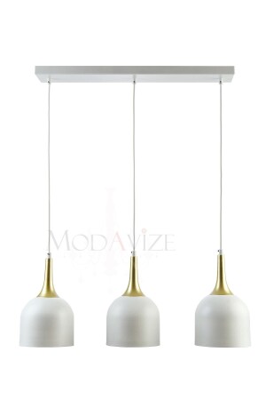 Reına Modern Salon - Mutfak - Cafe Tasarım Metal Başlık Tekli Ikili Üçlü Sıralı Avize REINAGÜMÜŞTEKLİ - Modavize