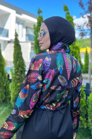Remsa Parachute Vollständig bedeckter Hijab-Badeanzug Feather Leaf 2113 Funda TYC86KEQIN168741508878140 - 4