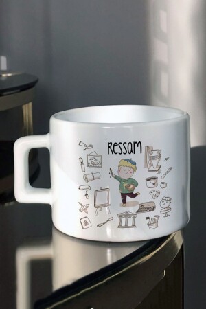 Ressamlara Özel Meslek Tasarım Baskılı Çay-kahve Fincanı he-çk-292 - Hediyexpres